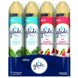 AROMATIZANTE GLADE 4 PIEZAS DE 400 ML C/U