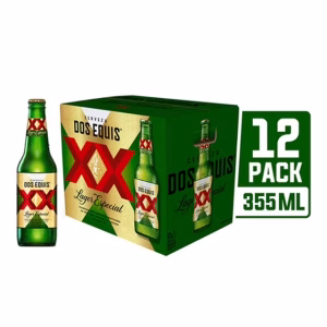 CERVEZA CLARA DOS EQUIS 12 BOTELLAS DE 355ML C/U