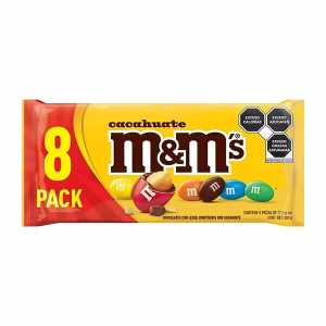 CHOCOLATE M&M CACAHUATE 8 PZAS