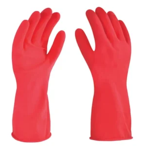 GUANTE D ELATEX ROJO PARA LIMPIEZA -PAR