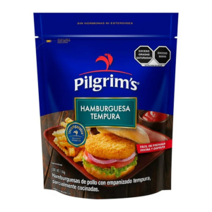 HAMBURGUESA DE POLLO PILGRIMS CON EMPANIZADO Tempura 1.4Kg