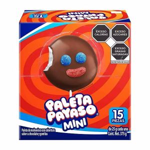 PALETA PAYASO MINI 15 PIEZAS