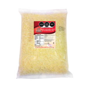 QUESO MOZZARELLA RALLADO MR CHEESE 2,270 KG