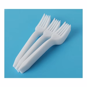 TENEDOR PLASTICO GRANDE BLANCO